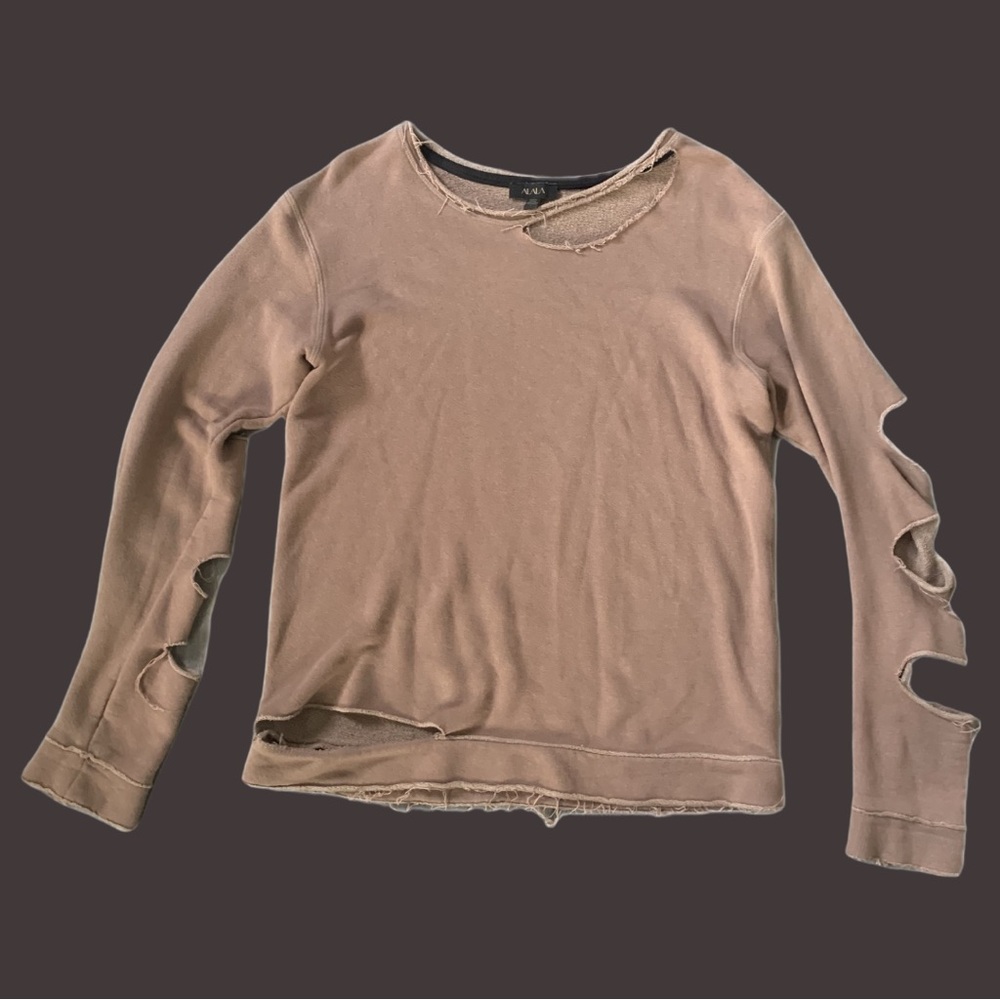 ALALA Distress Pullover Sweater